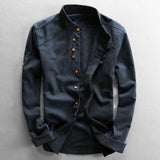 Men’s Mandarin Collar Casual Blazer Jacket