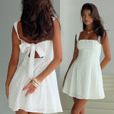 White Broderie Anglaise Mini Dress