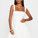 White Broderie Anglaise Mini Dress