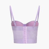 Ida | Figurbetontes Bustier-Top mit Bügel-Cups und transparenter Mesh-Struktur