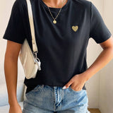Nanna | Heart Detail T-shirt For Women