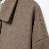 Elegant Wool Blend Long Coat