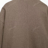 Elegant Wool Blend Long Coat