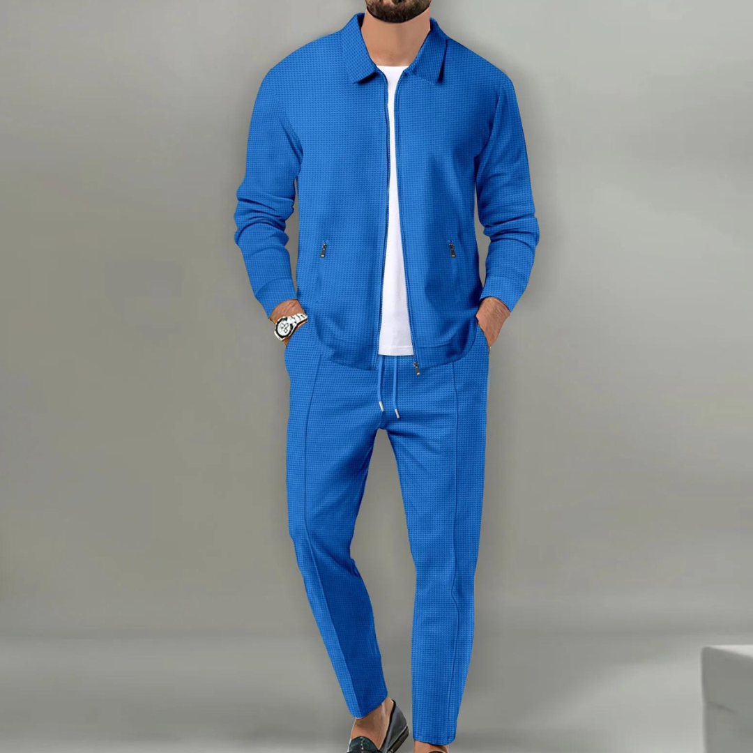 Men’s Casual Zip Jacket and Pants Set