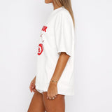 With Love In The Moment Oversized T-shirt White – Comfortable, Fresh and Stylish