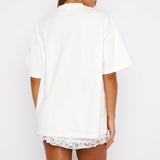 With Love In The Moment Oversized T-shirt White – Comfortable, Fresh and Stylish