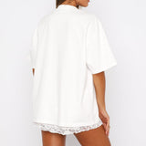 With Love Forever Oversized T-shirt White Pink – Comfortable, Fresh and Stylish
