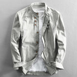 Men’s Mandarin Collar Casual Blazer Jacket