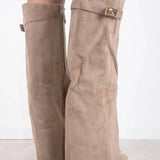 Women’s Suede Knee High Block Heel Boots