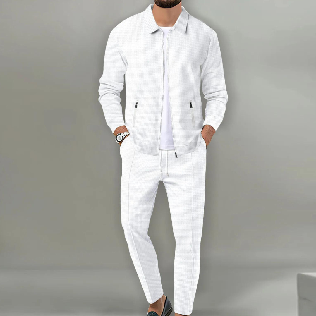 Men’s Casual Zip Jacket and Pants Set