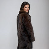 Long Faux Fur Winter Coat Elegant Plush Jacket
