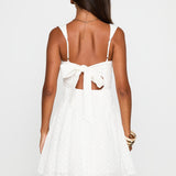 White Broderie Anglaise Mini Dress