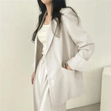 Elegant Tailored Blazer and Wide Leg Pants Suit Set