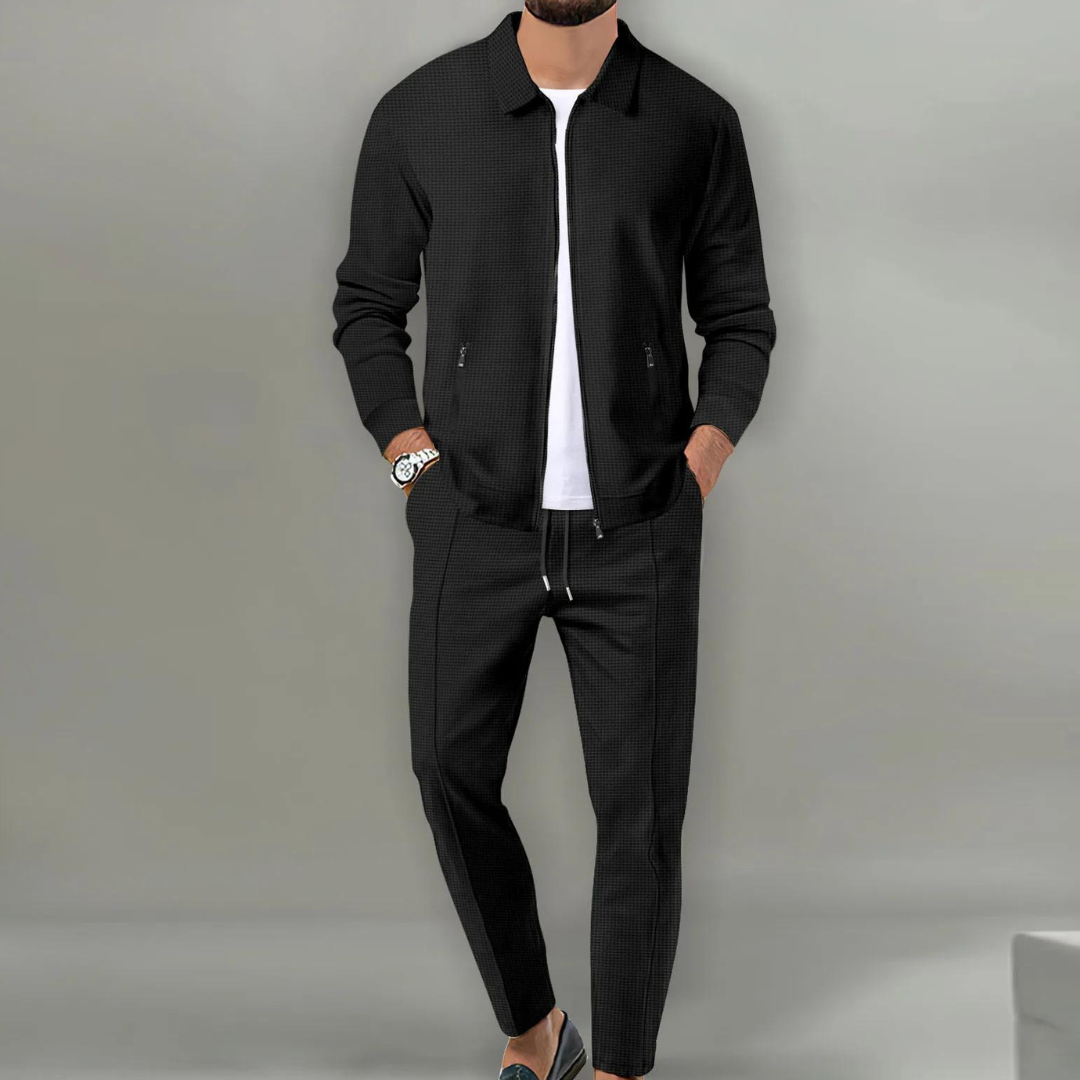 Men’s Casual Zip Jacket and Pants Set