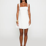 White Broderie Anglaise Mini Dress