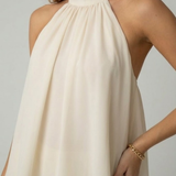 Halterneck Chiffon Mini Dress