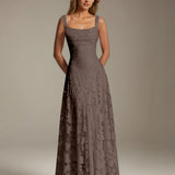 Adrienne | Floral Lace A-Line Bridesmaid Gown