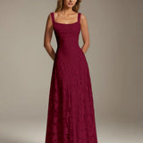 Adrienne | Floral Lace A-Line Bridesmaid Gown