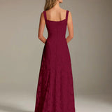 Adrienne | Floral Lace A-Line Bridesmaid Gown