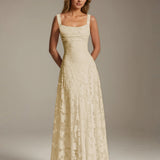 Adrienne | Floral Lace A-Line Bridesmaid Gown