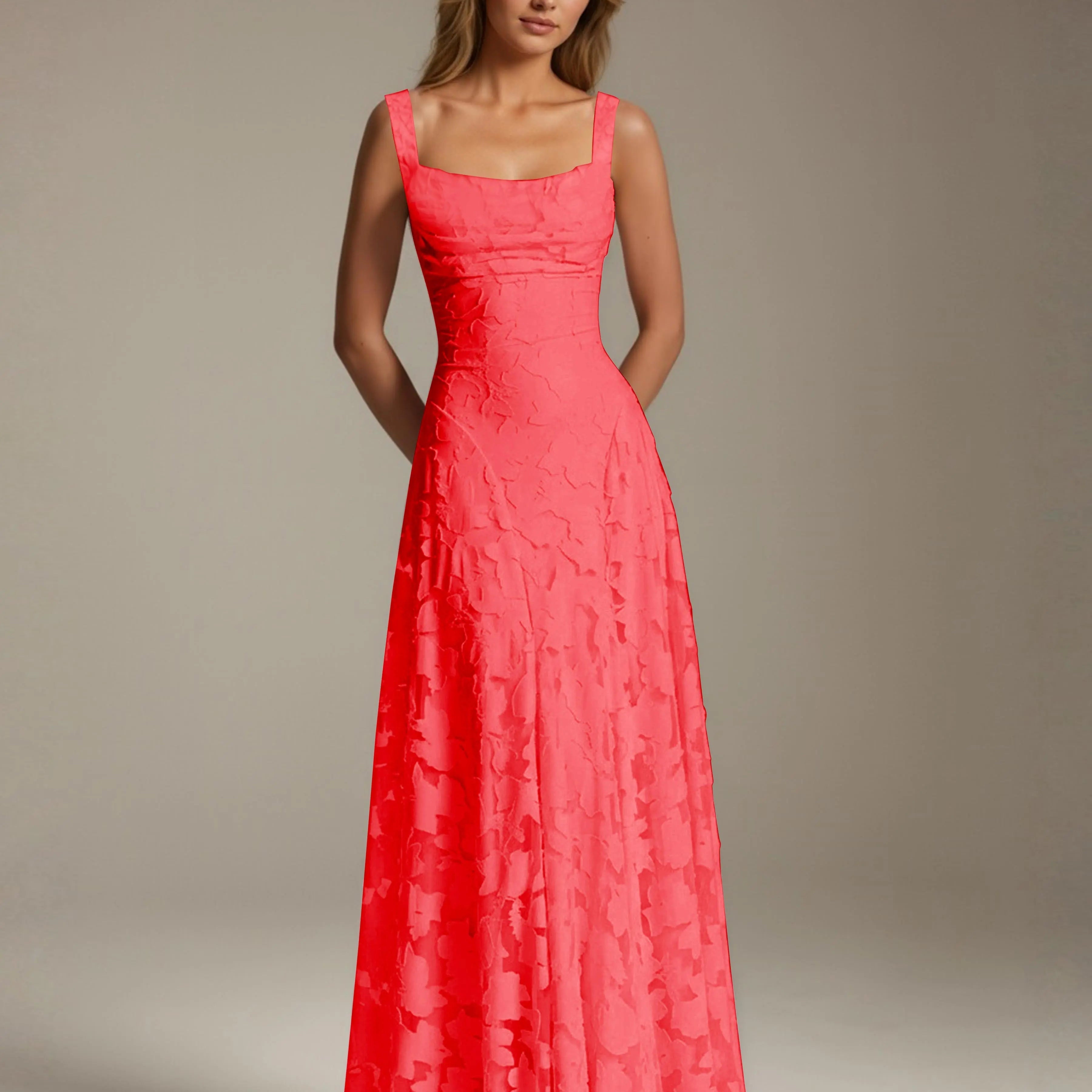 Adrienne | Floral Lace A-Line Bridesmaid Gown