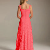 Adrienne | Floral Lace A-Line Bridesmaid Gown