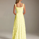 Adrienne | Floral Lace A-Line Bridesmaid Gown