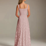 Adrienne | Floral Lace A-Line Bridesmaid Gown