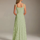 Adrienne | Floral Lace A-Line Bridesmaid Gown