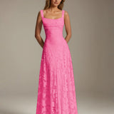 Adrienne | Floral Lace A-Line Bridesmaid Gown