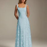 Adrienne | Floral Lace A-Line Bridesmaid Gown