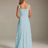 Adrienne | Floral Lace A-Line Bridesmaid Gown