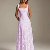 Adrienne | Floral Lace A-Line Bridesmaid Gown