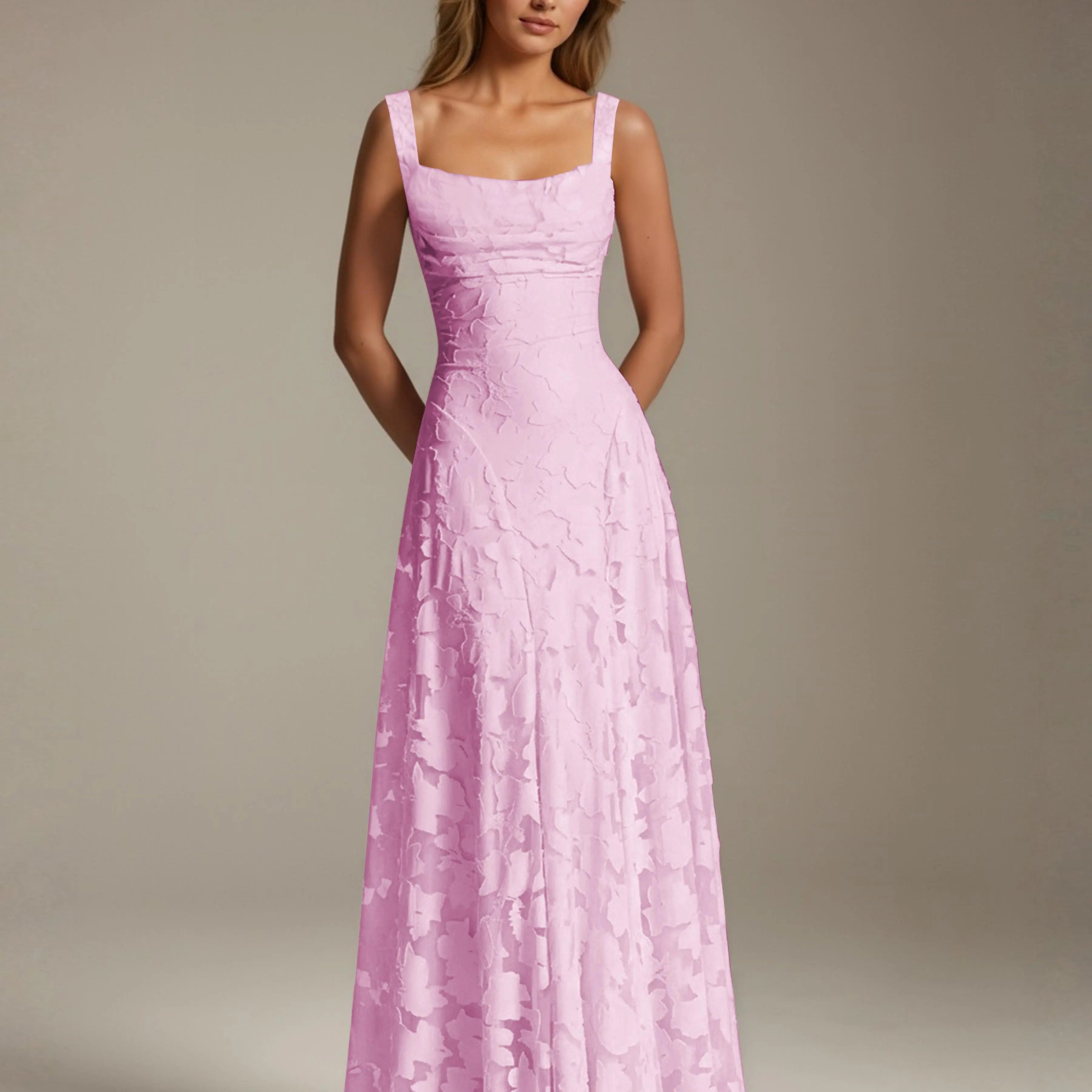 Adrienne | Floral Lace A-Line Bridesmaid Gown