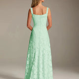 Adrienne | Floral Lace A-Line Bridesmaid Gown