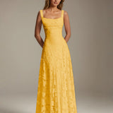 Adrienne | Floral Lace A-Line Bridesmaid Gown