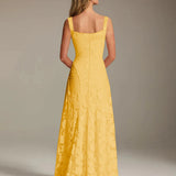 Adrienne | Floral Lace A-Line Bridesmaid Gown
