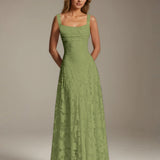 Adrienne | Floral Lace A-Line Bridesmaid Gown
