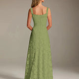 Adrienne | Floral Lace A-Line Bridesmaid Gown