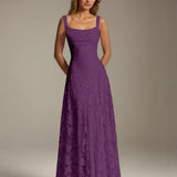 Adrienne | Floral Lace A-Line Bridesmaid Gown