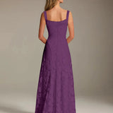 Adrienne | Floral Lace A-Line Bridesmaid Gown