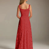 Adrienne | Floral Lace A-Line Bridesmaid Gown