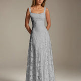 Adrienne | Floral Lace A-Line Bridesmaid Gown