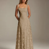Adrienne | Floral Lace A-Line Bridesmaid Gown