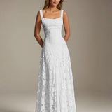 Adrienne | Floral Lace A-Line Bridesmaid Gown