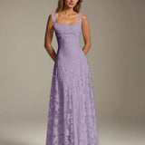 Adrienne | Floral Lace A-Line Bridesmaid Gown