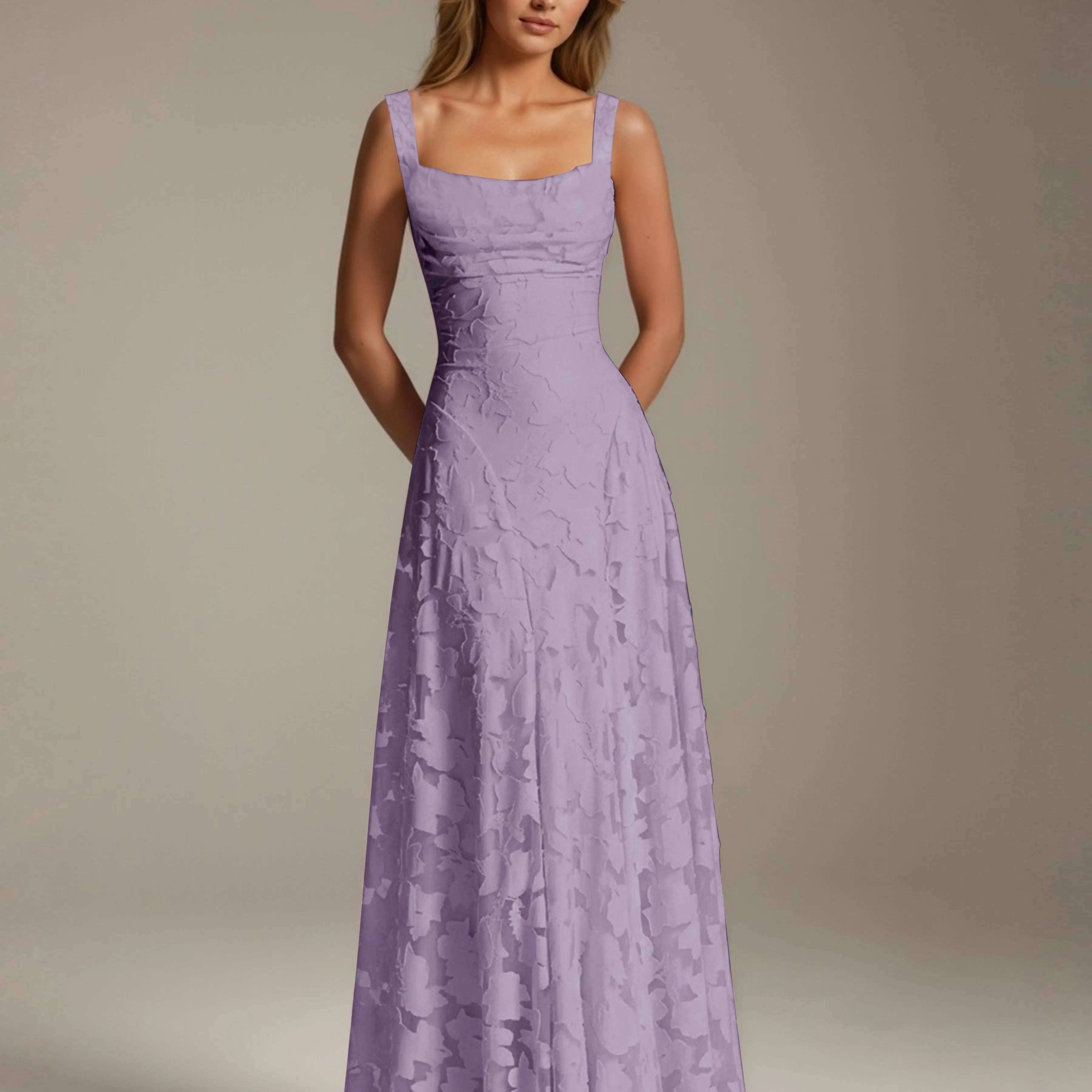 Adrienne | Floral Lace A-Line Bridesmaid Gown