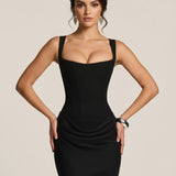 Amara | Sculpted Elegant Midi Dress
