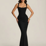 Amara | Sculpted Elegant Midi Dress