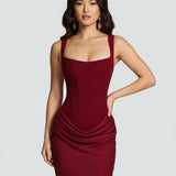 Amara | Sculpted Elegant Midi Dress